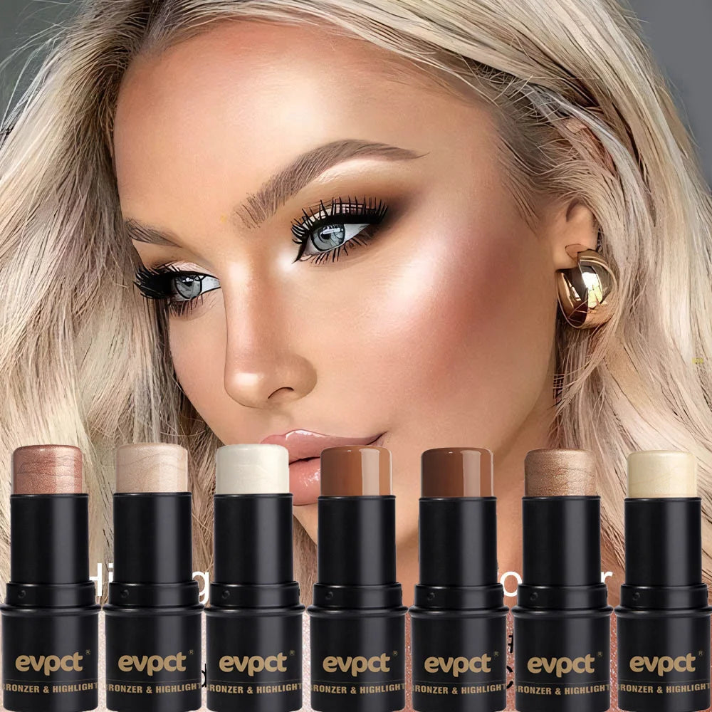 Highlighting&Bronzer Stick Face Brightening Blusher Rouge Concealer